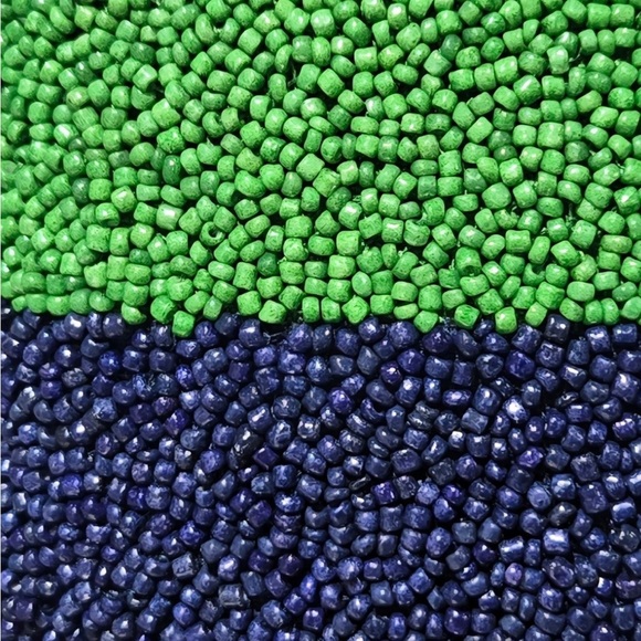 NWT Kate Spade x Target COUCH POTATO
Navy Blue Green Beaded Accent Lumbar Pillow - Picture 5 of 6